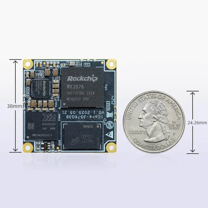 NYFIREFLY ICORE-3576JQ38: Modulo Industriale da 38mm per Edge Computing Embedded