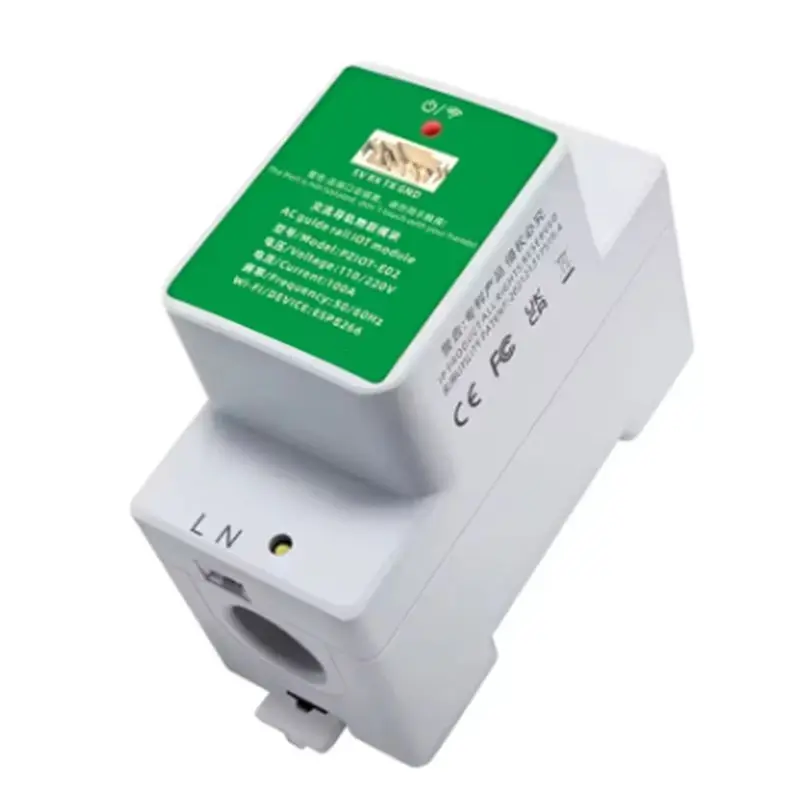 AY14 -Tasmota Wifi Energy Power Meter AC Single Phase Din Rail Meter Electric Wattmeter Tasmota Esphome For Home Assistant