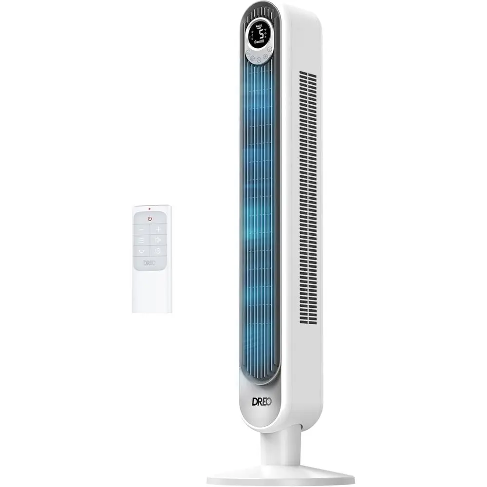 

42 Inch Quiet Oscillating Tower Fan with Remote, 6 Speeds, 4 Timers, LED Display, 12H Timer, Suitable for Home and Office