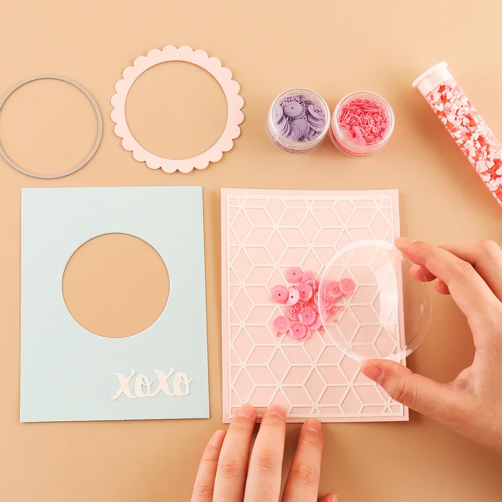 10/20 قطعة قباب شاكر ثلاثية الأبعاد لإضافة الأبعاد إلى بطاقات شاكر أغطية شاكر بلاستيكية منتفخة لوازم سكرابوكينغ