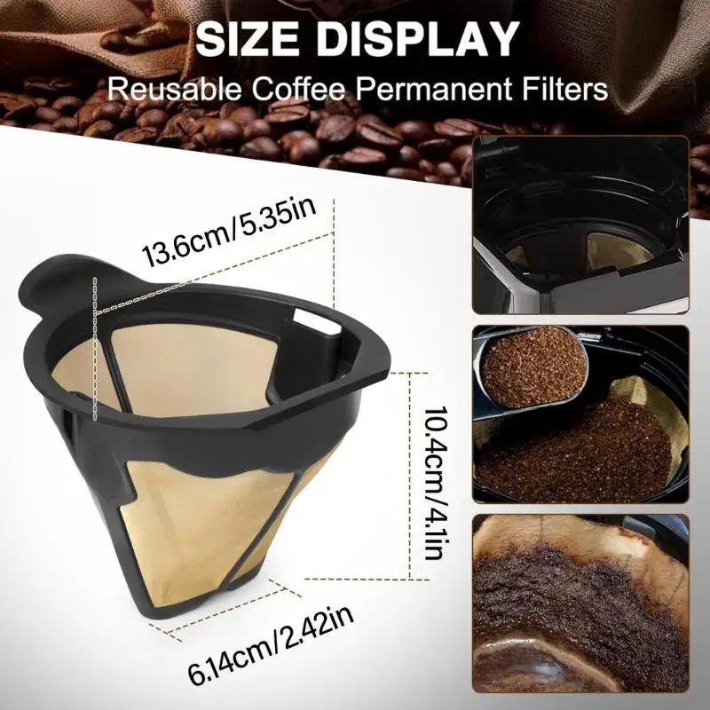 G8TC Filtro café xícara café expresso pó café Acessório café Filtro café Textura plástico para fabricação