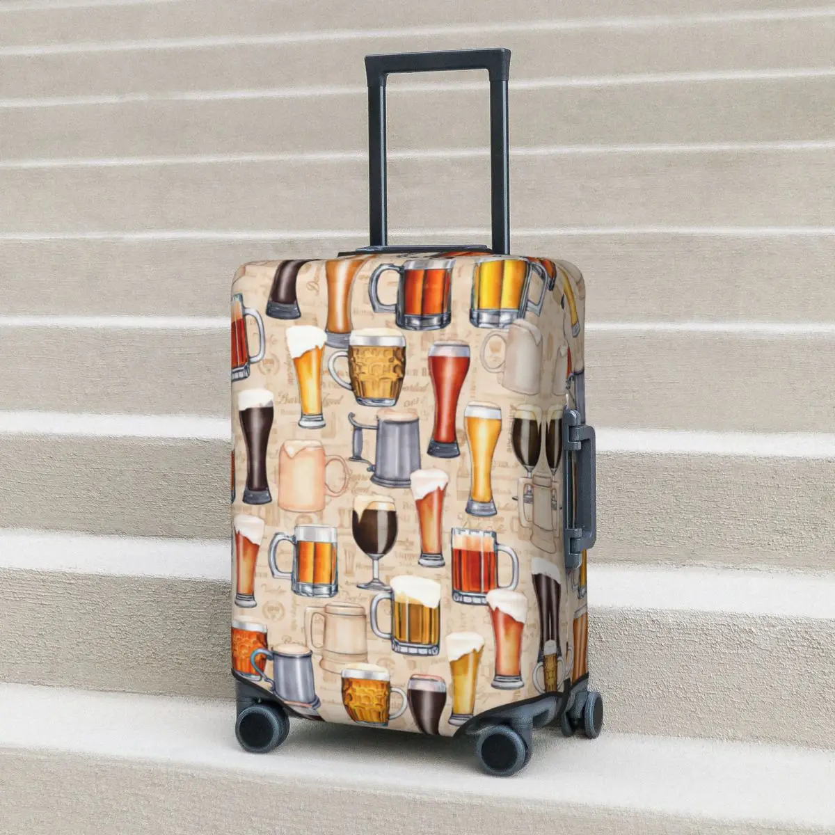 

Beer Glasses Suitcase Cover Fashion Holiday Business Useful Luggage Supplies Protection