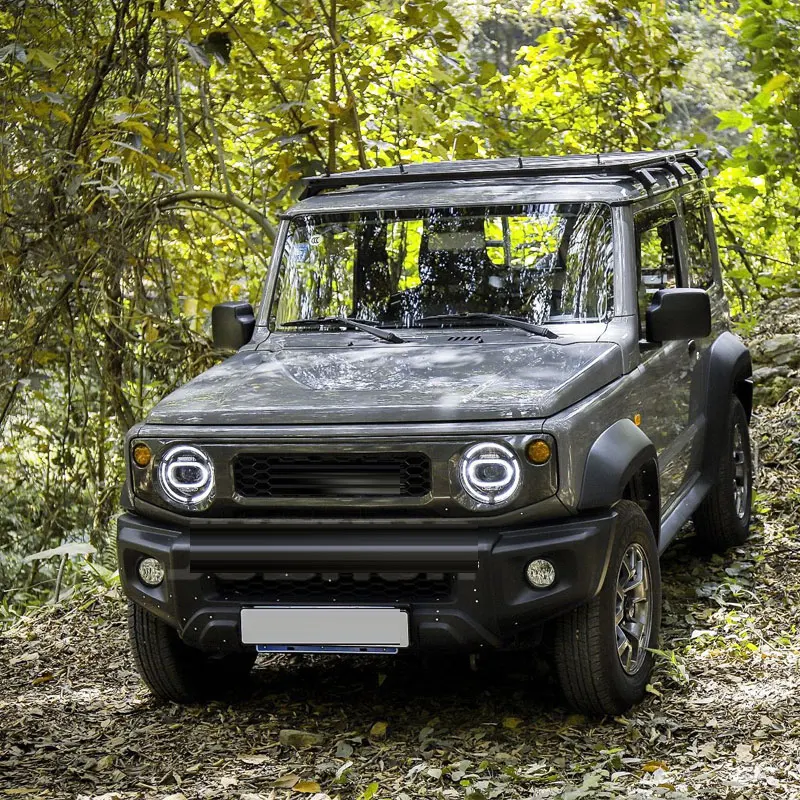 

Светодиодная фара для Suzuki Jimny JB64 Sierra JB74W 2018-2023, автомобильный светодиодный DRL, указатель поворота, дальний ближний свет, линза проектора, автомобильные аксессуары