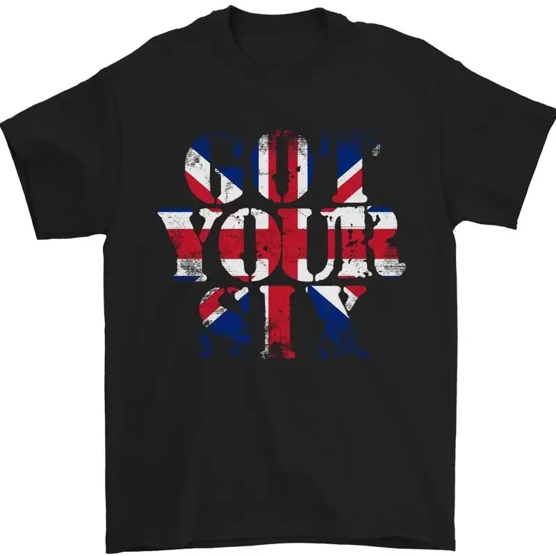 Ive Got Your Six Union Jack Army Flag Paras Mens 100% Cotton T-Shirt