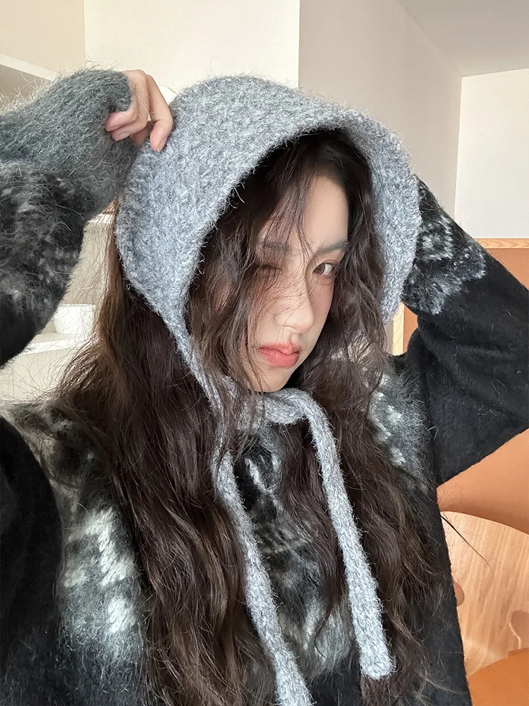 ey Knitted Thiened Winter Ear Muffs Women's Warm Protective Ear Covers Faionable Accory for Cold Weather