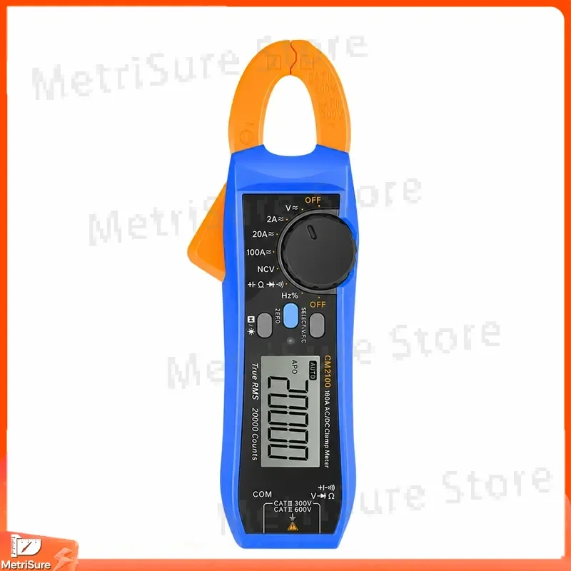 Digital Clamp Meter CM2100 AC DC Ammeter Multimeter with True RMS 0-1000A High Precision Voltage 750V 1000V Resistance