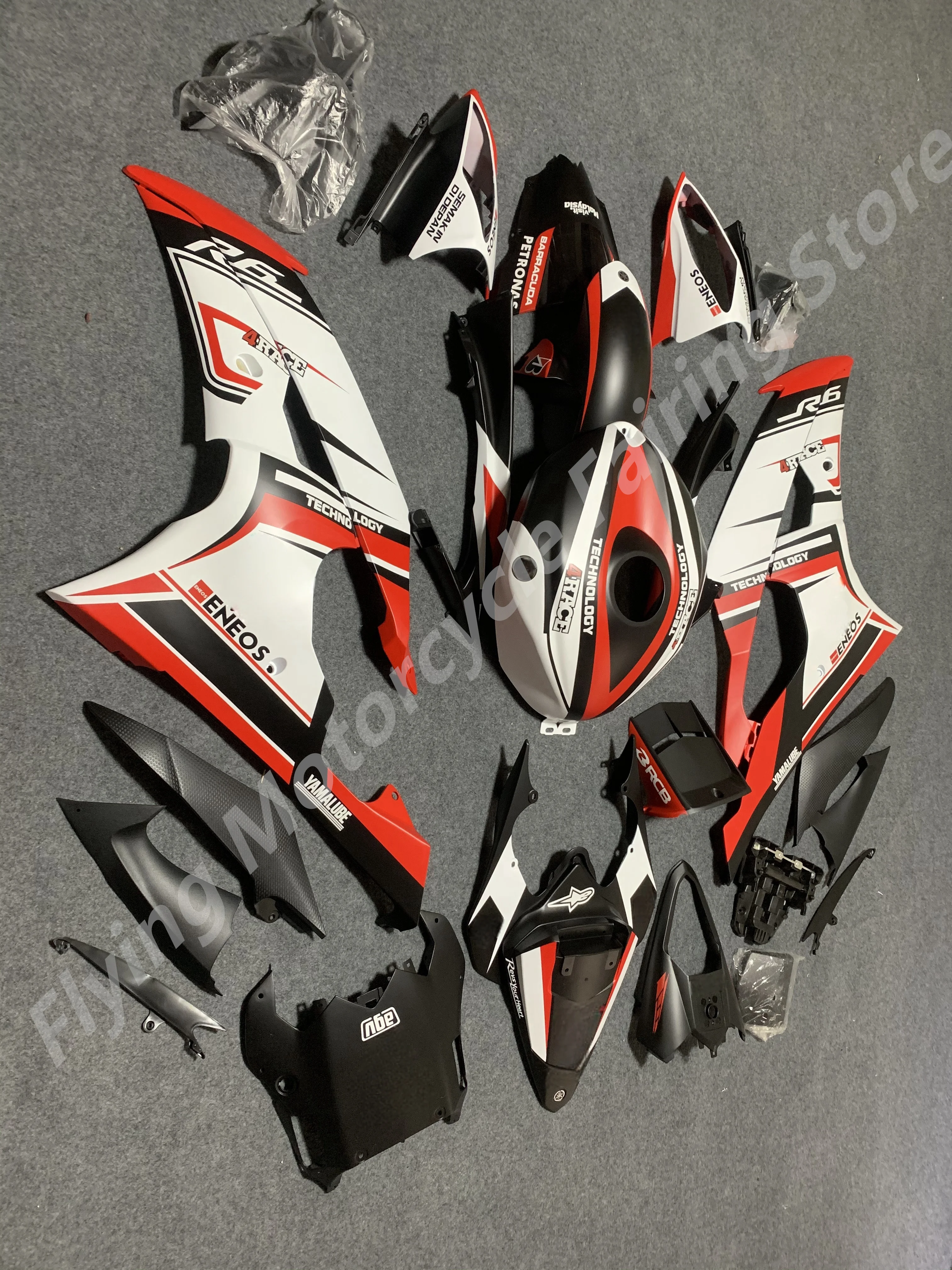 YZF R6 08 09 10 11 12 13 14 YZF YZFR6 white black red  YZFR6  YZF600 2008 2009 2010 2011 2012 2013 2014 Fairings kit for Yamaha