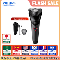 PHILIPS S1113 Electric Shaver USB Charge Stainless Steel PowerCut Blade Razor Triple Floating Head Men Fast Shave Beard Trimmer
