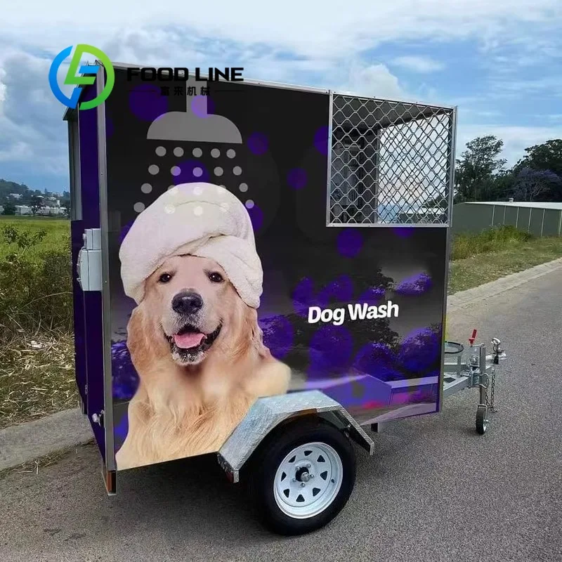 

Mobile Pet Beauty Trailer Waterproof And Anti Corrosion Structure For Long Term Outdoor Pet Grooming Business