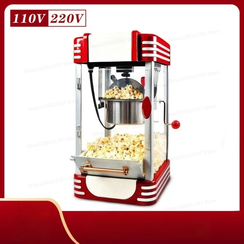 For 110V Popcorn Machine Household Fully Automatic Electric Heating Small Street Stall