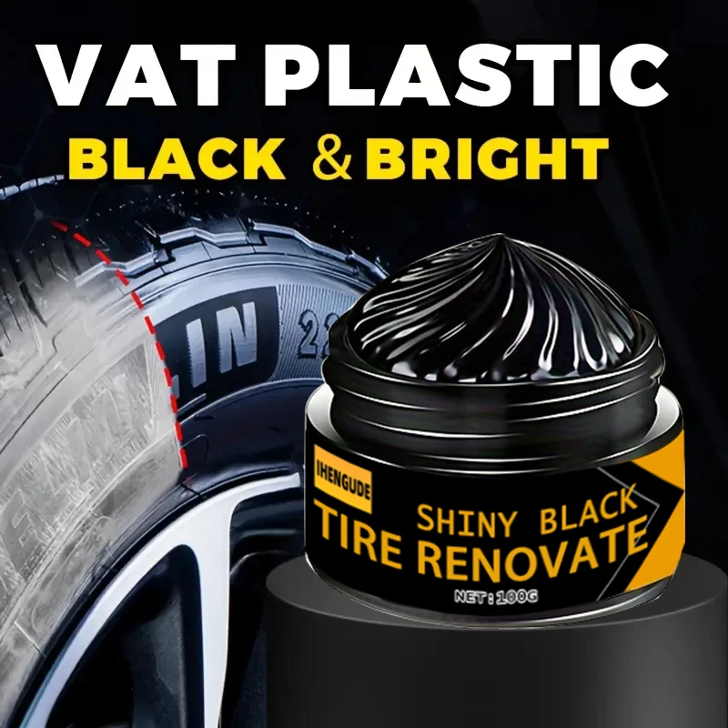 

1 Piece 100g Car Interior and Plastic Recovery Wax - Recovery Rubber, Vinyl, Tire and Veneer | Repair Black Vehicle Yellowing | Recovery and Protection Interior and Exterior Surface | The Car Owner's Perfect Gift