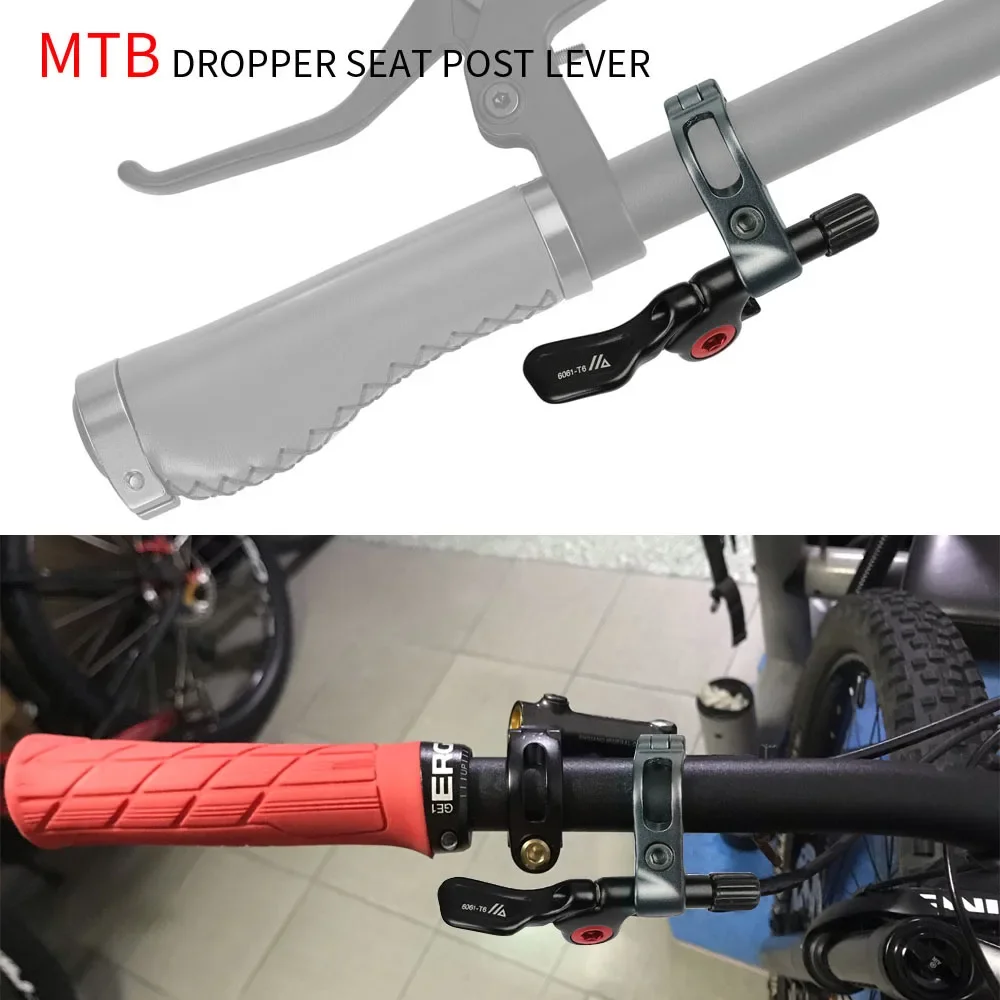 MTB Dropper Seatpost Remote Lever Universal Shifter for Cable Mechanical Dropper Seat Post Suspension Ultralight Derailleur