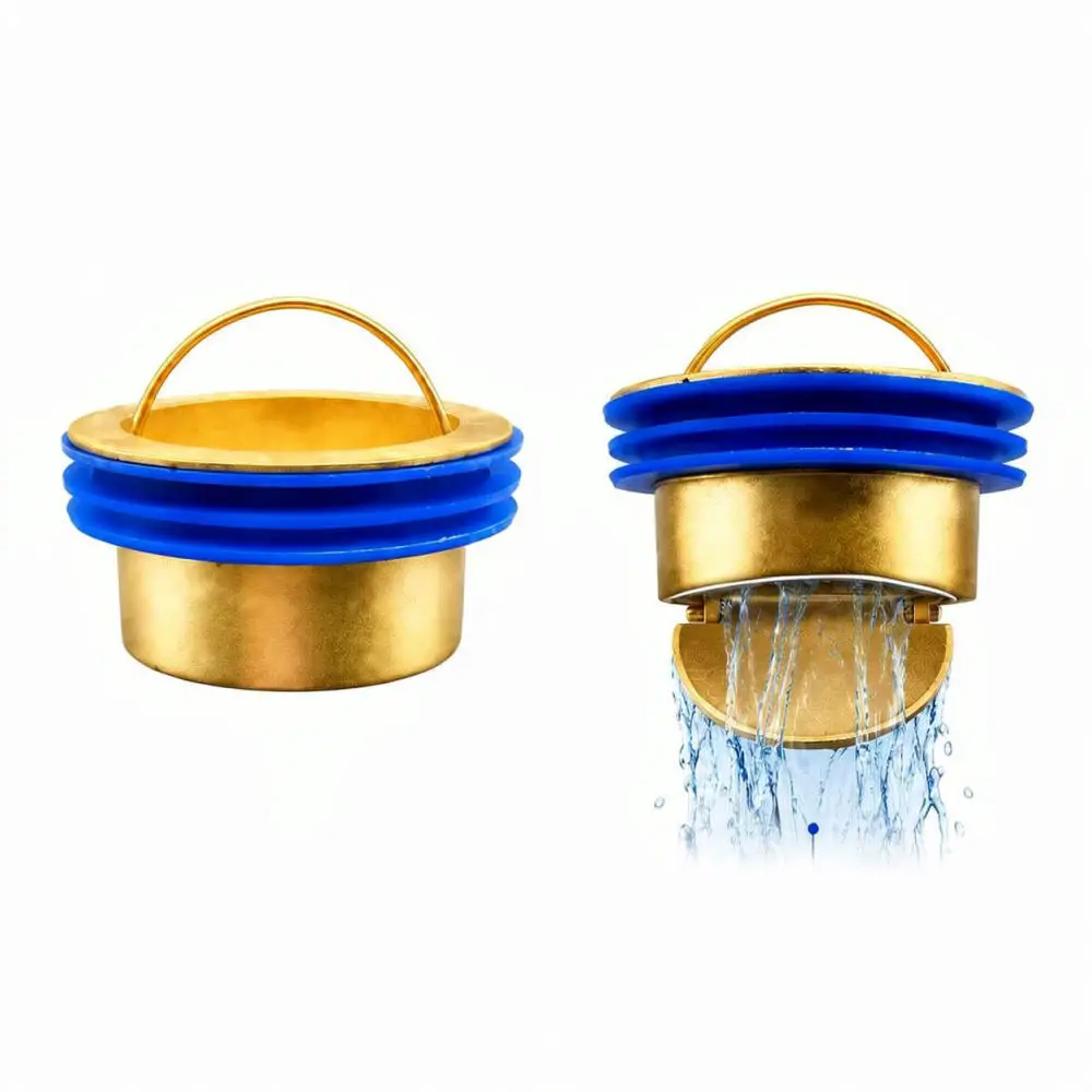Deodorant Sewer Insert Drain Core Anti Insect Bathroom Floor Filter Shower Pipe Stopper Copper Alloy Replacement Parts