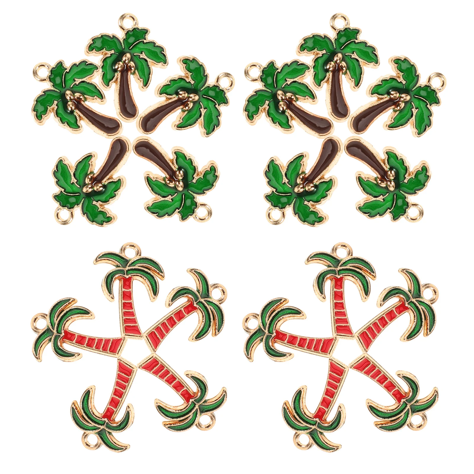 20pcs Necklace Earring Accessories Pendant Diy Jewelry Charms Hawaii Style Necklace Earring Diy Pendant Glossy Smooth Surface