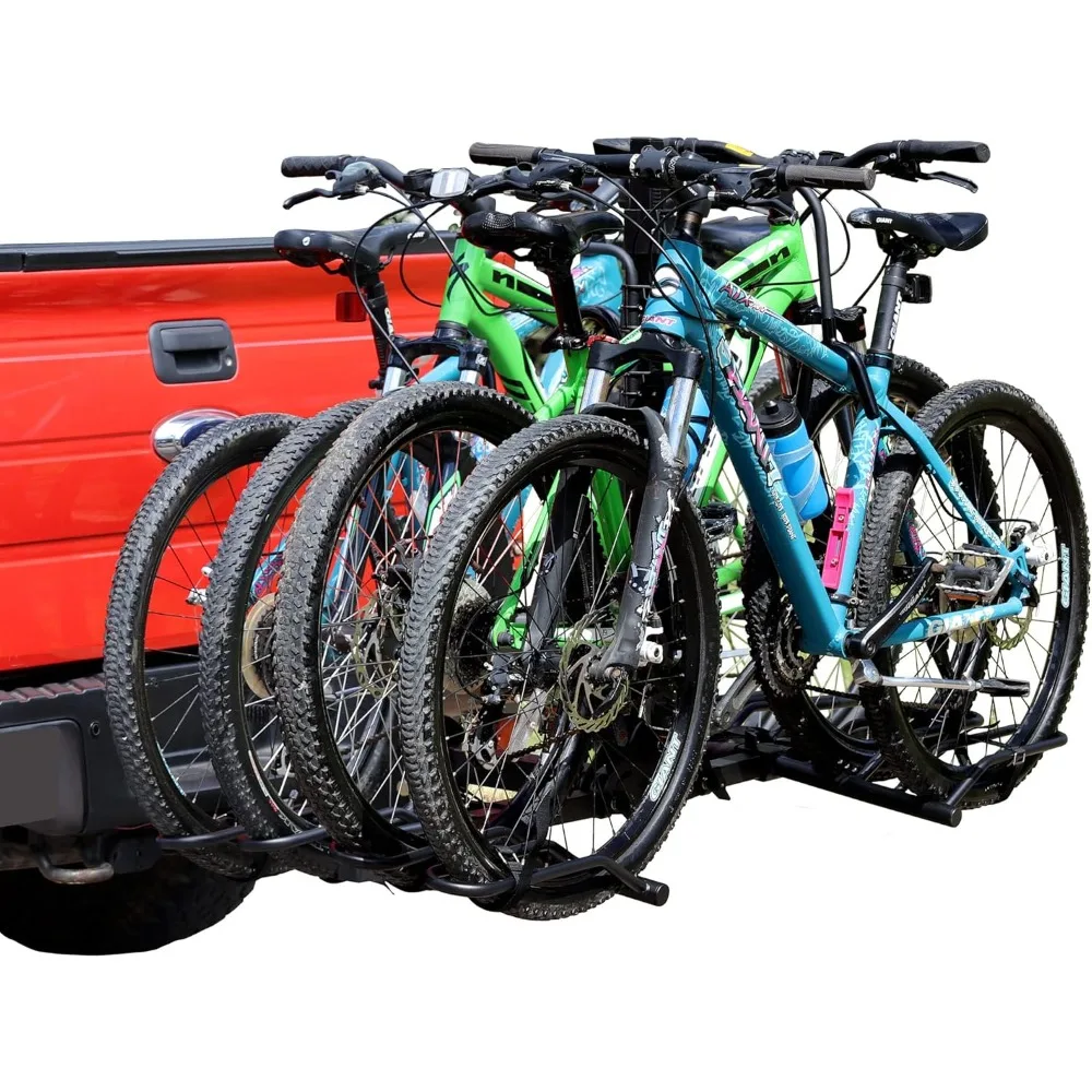

NEW 4-Bike Rack Hitch Mount Platform Style Carrier w/2" Hitch Receiver, 4 BikesX40 lbs Load Capacity,easy installation