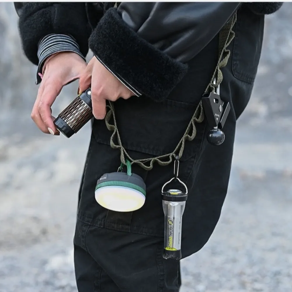 المحمولة تألق رحلة التخييم حبل معلق متعدد الأغراض مع أبازيم النايلون في الهواء الطلق الحبل شماعات 28/42/69 سنتيمتر الملابس خط حزام