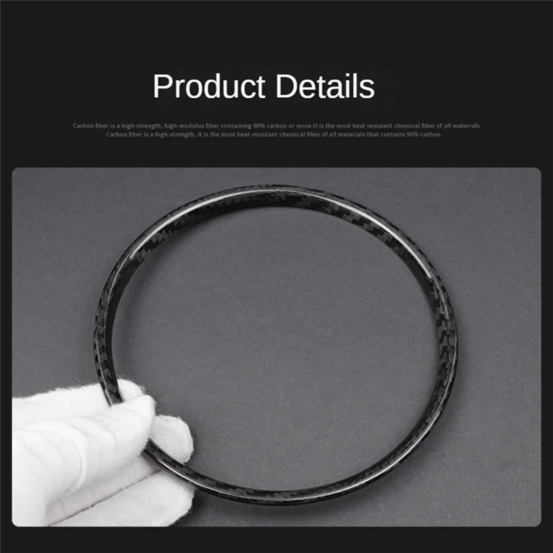 

Firmly Real Hard Carbon Fiber Car Tachometer Stickers For MINI ONE Cooper S JCW F54 F55 F56 F57 F60 Car Interior Accessories