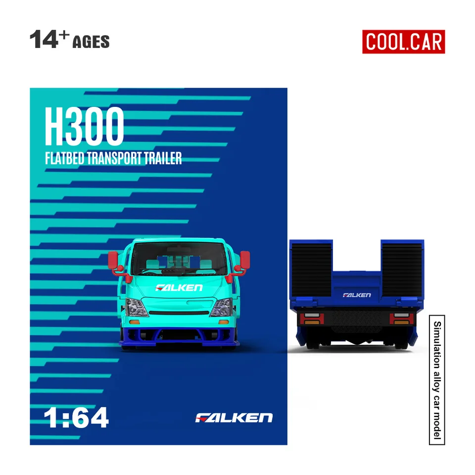 1:64 Falken H300 Alloy Truck Model Collectible Car