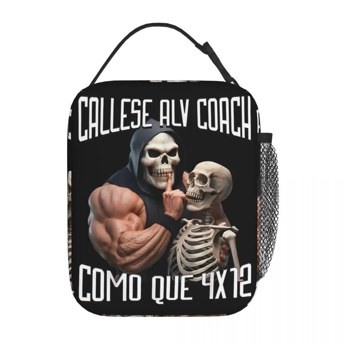 Callese Alv Cach Como Que Thermal Insulated Lunch Bag for Travel Calacas Chidas Gym Portable Bento Box Cooler Thermal Lunch Box