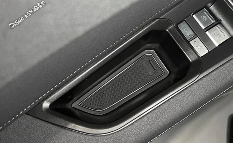 

Car Door Organizer Storage Box Armrest Central Console Tidy Stowing Accessories Interior Fit For Audi Q4 / Q5 E-Tron 2022 - 2024