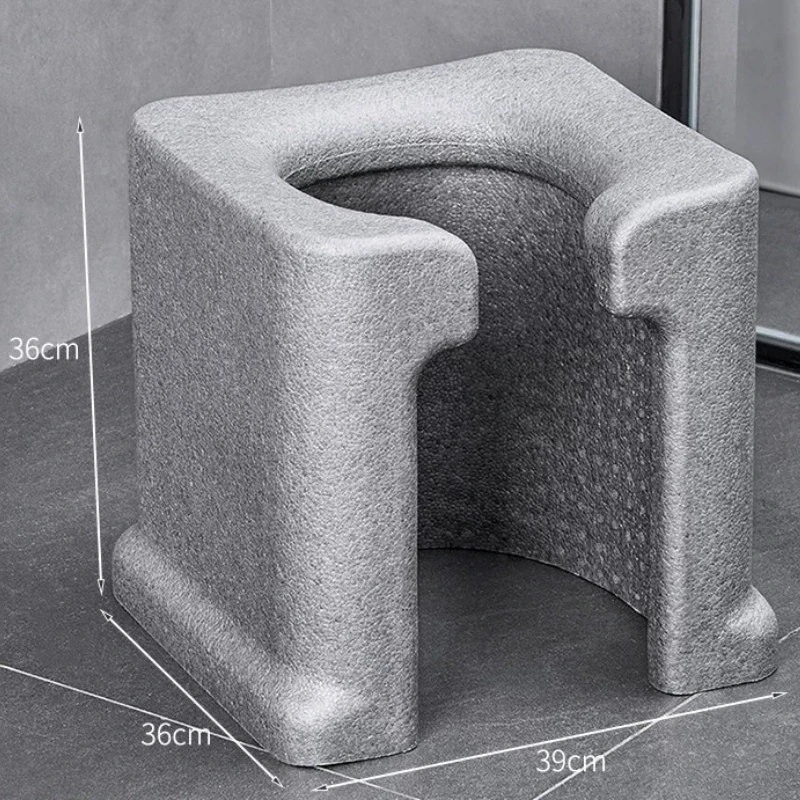 Multifunctional Non Slip Shower Seat EPP Lightweight, Bathroom Safety Stool for Elderly Pregnant, Portable Anti Skid Chair