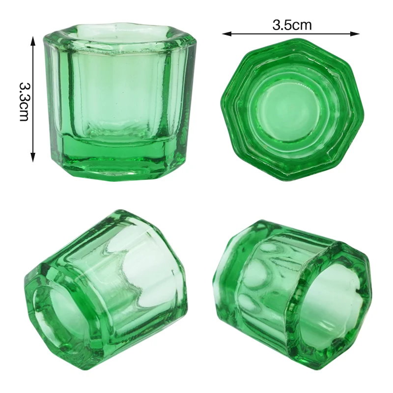 Dental Colorful Crystal Glass Mixing Cups Mini Bowl Powder Liquid Stirring Container Dish Dentist Brush Pen Washing