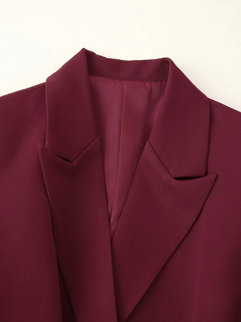 Tops Elegant Commute Suit Jacket Female Loose Outwear Autumn New Women's Distinctive Waisted Lace-up Wide Shoulder Suit Jacket