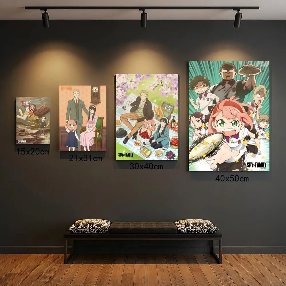 SPY FAMILY Beliebtes Japanisches Anime-Poster Premium PP Wandaufkleber - Abziehen & Aufkleben, HD-Druck, Wasserfeste Heimdekoration