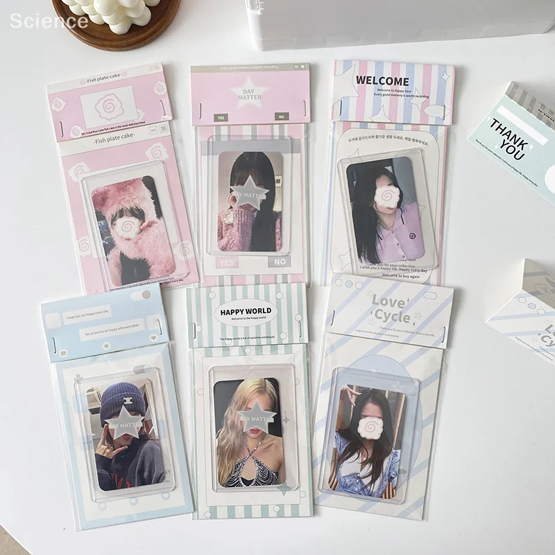 

10PCS Simple Card Head Materials, DIY Korean Idol Card Gift Decoration Supplies