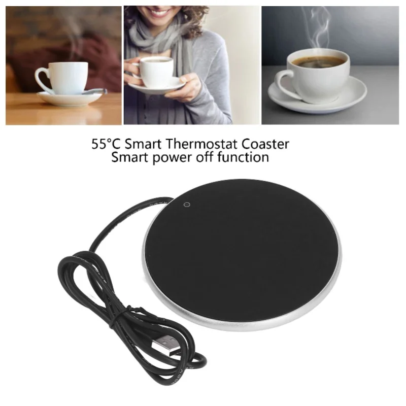 55°C Constant Temperature Smart Coffee Mug Warmer USB Candle Warmer Space Saving For Travelling Home Office
