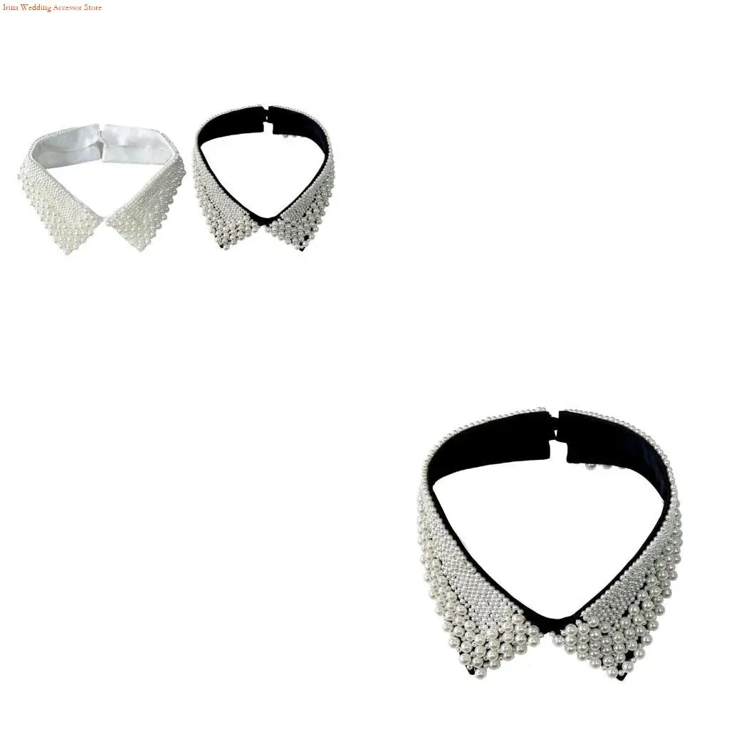 

G92D False Elaborate Collar Elegant Shawl Girl Dress Collar Versatile Lapel Shawl