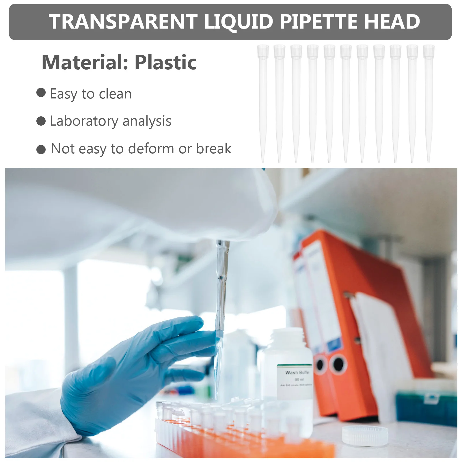 

300 Pcs Pipette Tips Liquid Pipettor Lab Single Channel Pipettors Pipettes Pipetter Nozzle Filtering