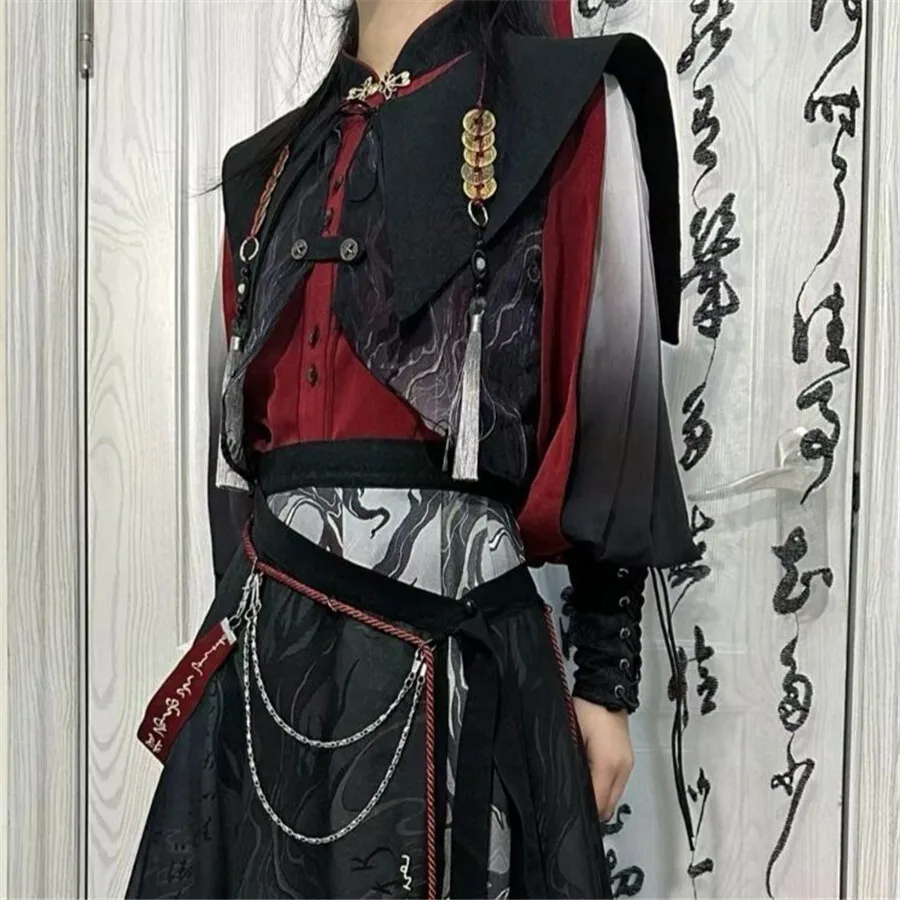 new-chinese-style-national-style-han-elements-hanfu-embroidery-suit-guofeng-teenager-pants-skirt-female-woman