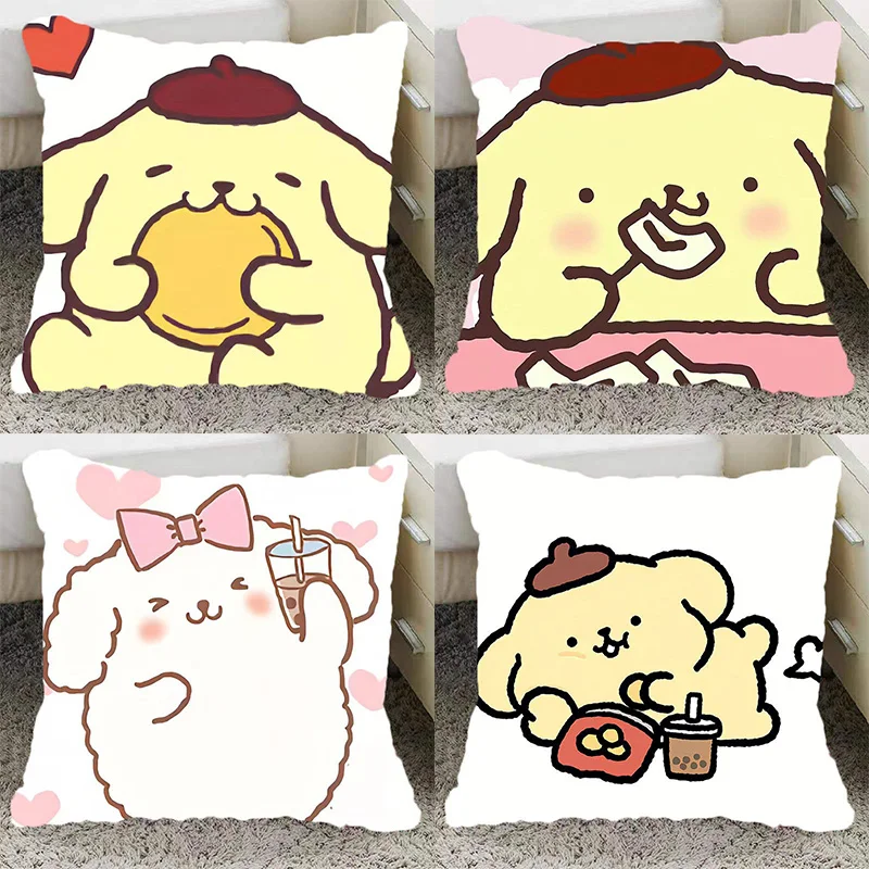 

Big Eared Dog Cartoon Pillowcase Dormitory Decoration Office Living Room Sofa Home Pillowcase