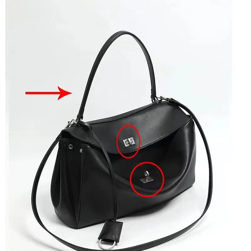 Metal Square Lock Twist Lock Clasp Leather Craft Women Bag Handbag Shoulder Bag Purse DIY Accessories