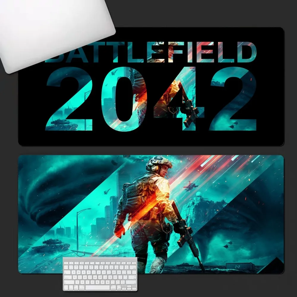 

B-Battlefield-3 Mousepad INS Tide Large Office Computer Desk Mat Table Keyboard Big Mouse Pad Laptop Cushion Non-slip for Teen G