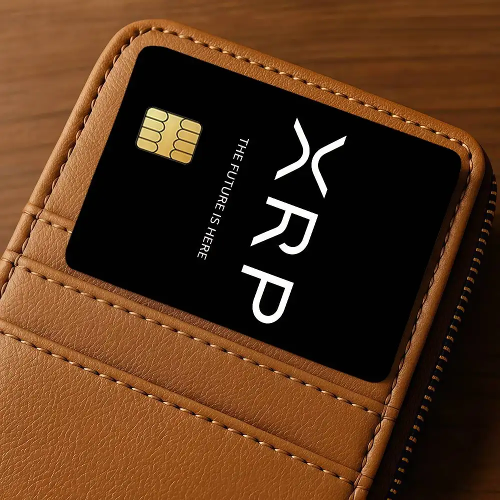 Xrp Ripple Crypto Credit Card for Bank Debit Decorative Protection 4PCS Anti-scratch Waterproof Stickers Bus Subway Library