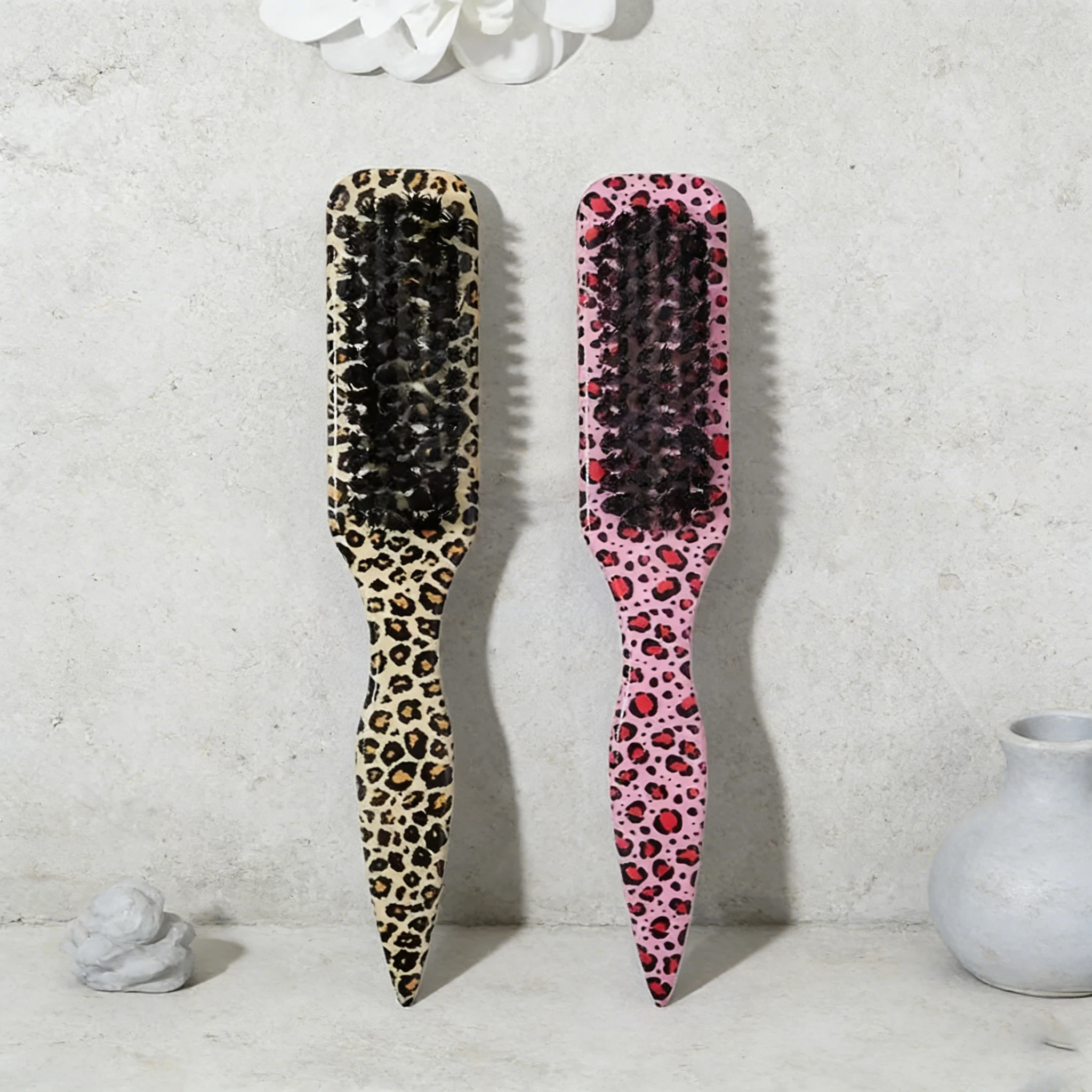 Mixed Color Hair Brush Set, 2pcs Styling Brushes