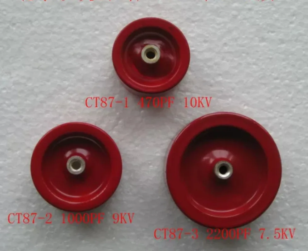 High frequency high voltage ceramic dielectric capacitor CT87-3 2200PF-M 7.5KV
