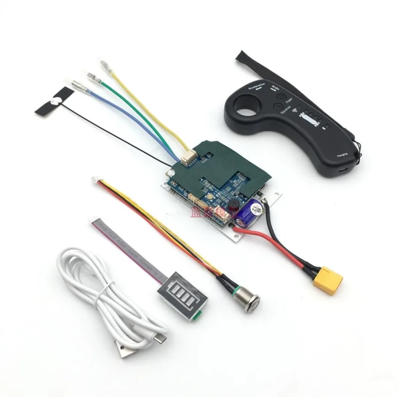 Four Wheel Wireless Remote Control Electric Scooter Controller Motor Hub Electric Adjustment Single Drive 10S