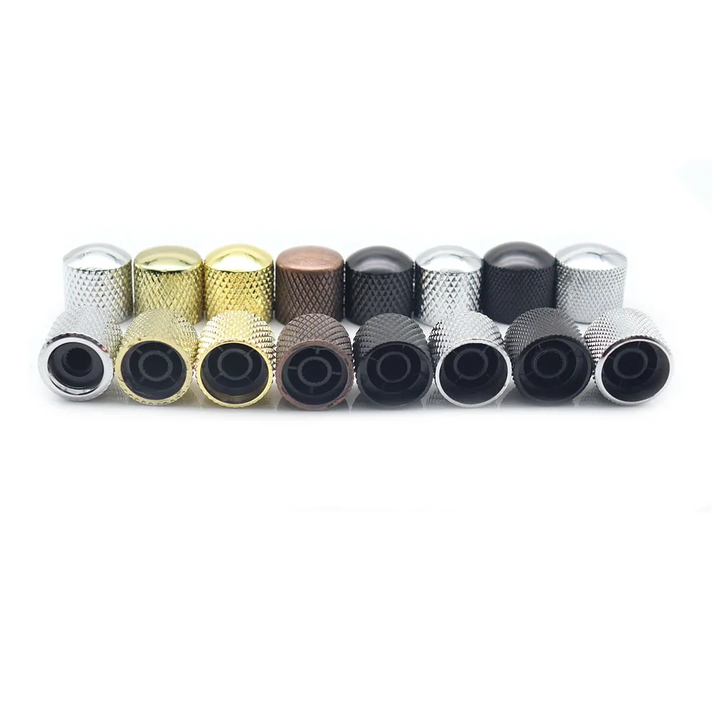 1 stücke/2 stücke Gitarre Knöpfe Metall 6mm Dome Top Gitarre Volume Tone Knöpfe Pot Control Knöpfe für Elektrische Gitarre Bass – Detail 5