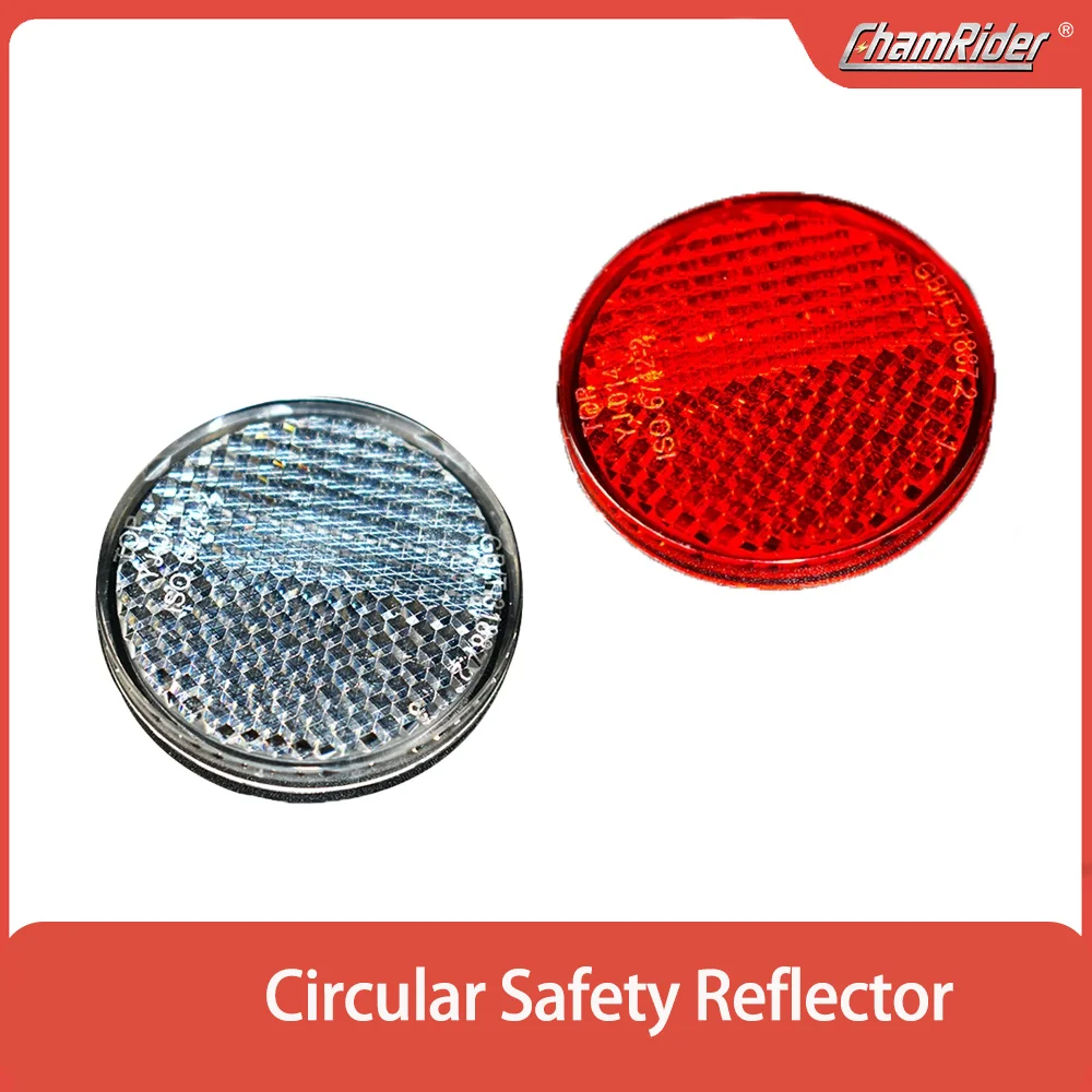 ChamRider 4PCS Round Warning Strip Reflective Night Safety Warning Light Indicator Reflector Lights