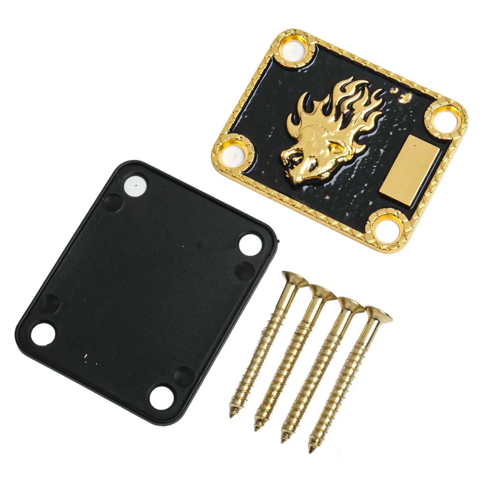 Electric Guitar Neck Backing Plate Metal Joint Board To Reinforce Neck Connection On Style Guitars And Similar Bass Models