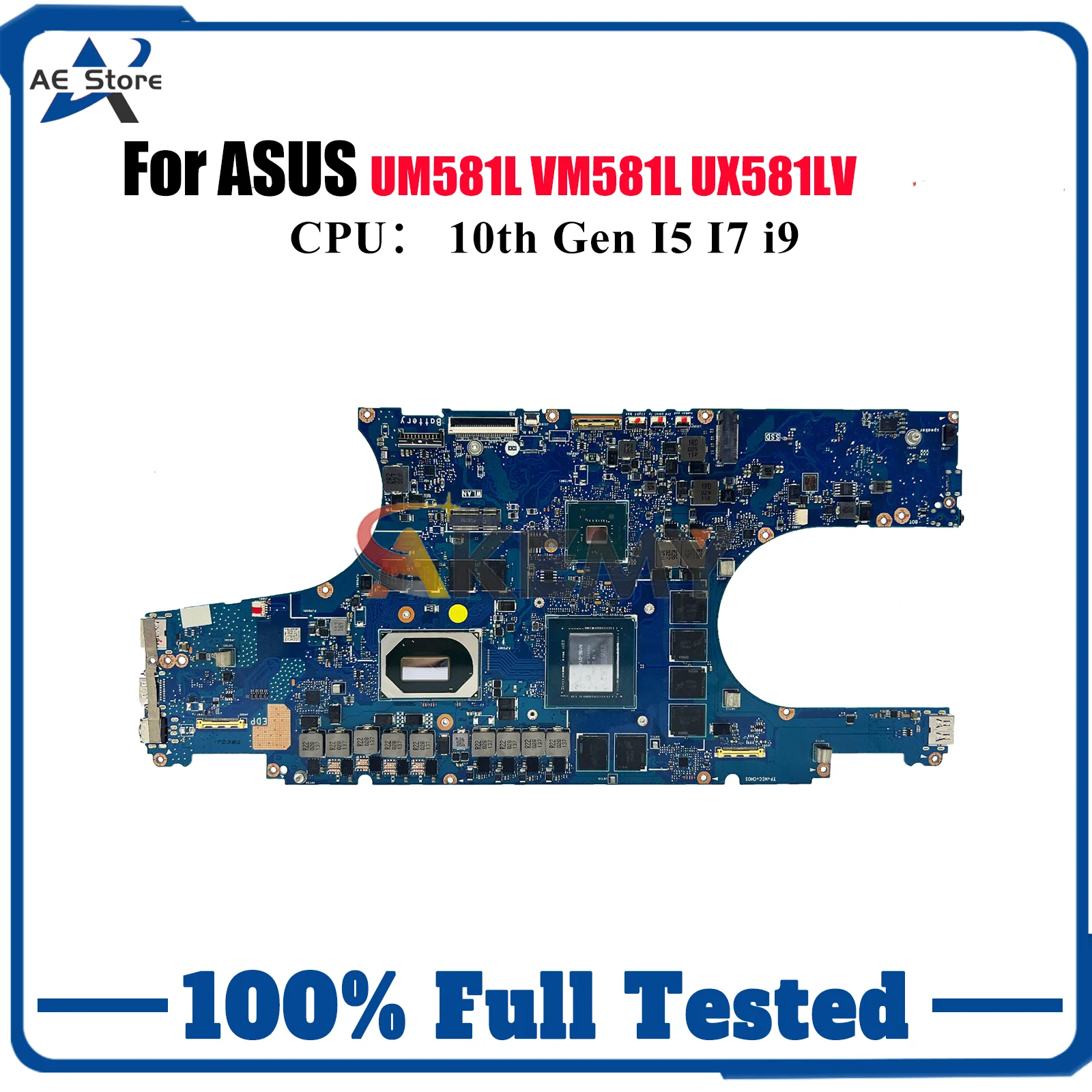 

UX581LV Материнская плата для ноутбука ASUS ZenBook UX581LS UM581L UX581LU UX581LV VM581L UX581 Материнская плата для ноутбука с процессором I5 I7 i9 stk