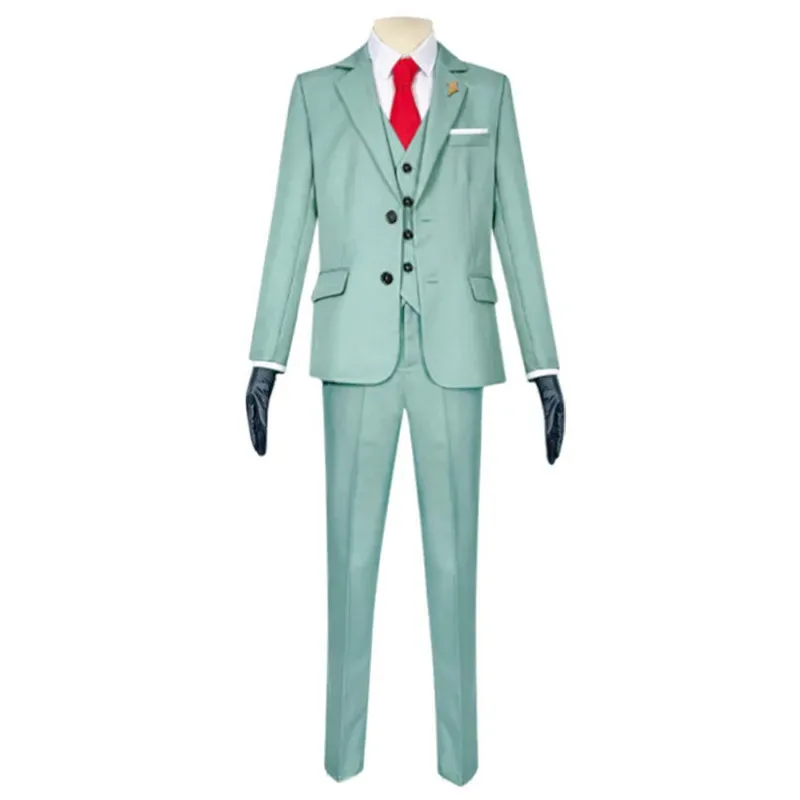 Disfraz de Cosplay de la familia Spy X de Anime, traje verde crepuscular para pareja asesina, vestido negro Loid Forger Yor Forger, ropa de fiesta de Halloween