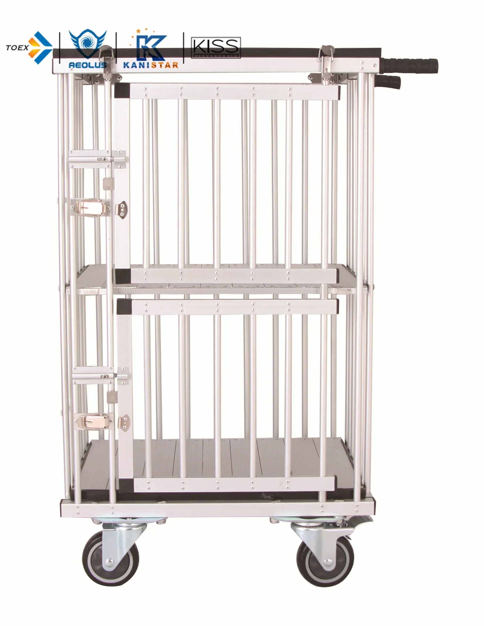 Animal & Veterinary Dog Show Cage Trolley