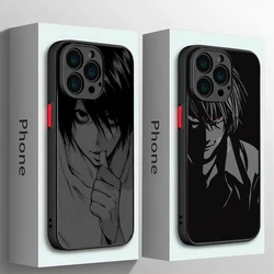 Anime Death Note Phone Case For iPhone 15 14 13 12 11 Mini Pro Max X XR XSMax 7 8 Plus Matte Transparent Back Cover