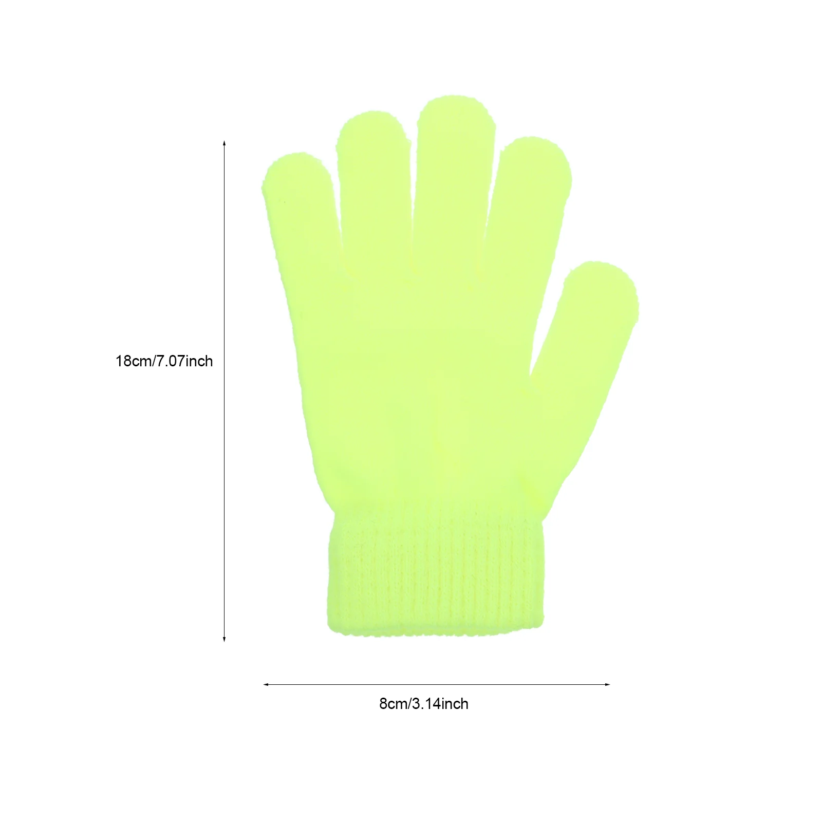 4 Pairs Fluorescent Gloves Mens Versatile Riding Outdoor Warm Fluorescence Accessory Acrylic Knitted Winter Work Hiking