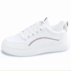 Scarpe per scarpe da ginnastica da donna scarpe in pelle Casual Flats Sneakers moda femminile Comfort scarpe con plateau vulcanizzate Zapatos De Mujer