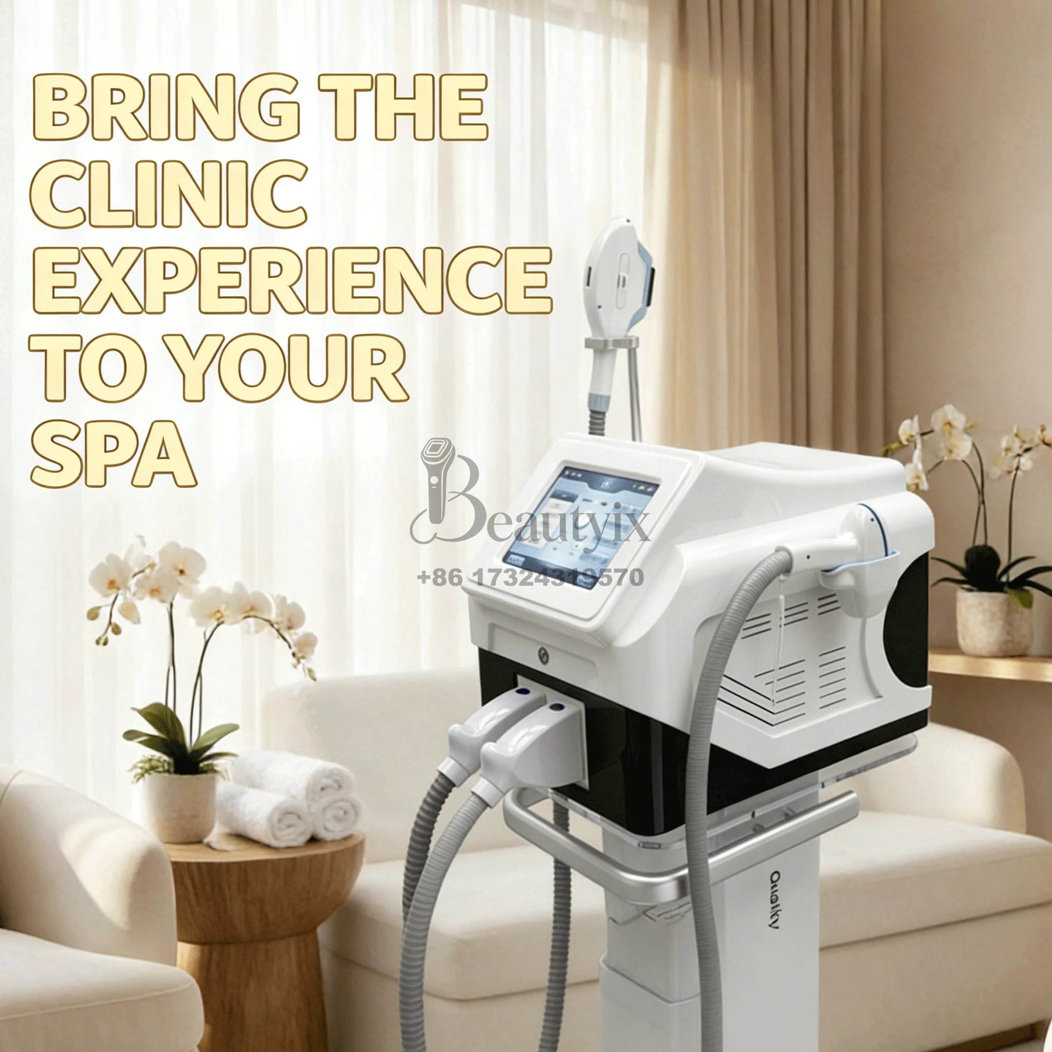 

2 in 1 4000W 2 Handles 4-Wavelength 755/808/940/1064nm Diode Laser & OPT Painless Permanent Hair Removal Professional Device